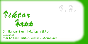 viktor happ business card